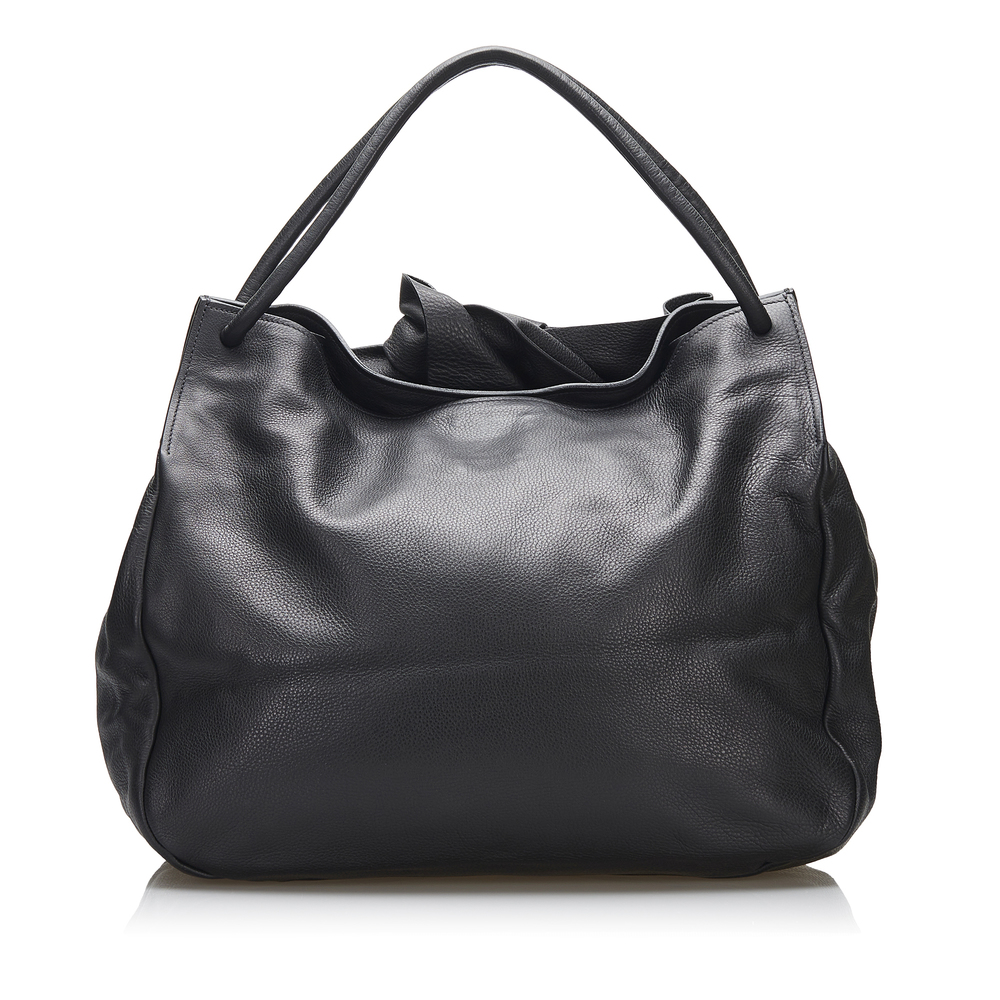 MIU MIU Leather Bow Tote Bag - Picture 4 of 10